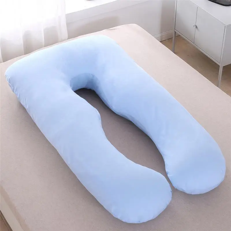 Pregnancy Pillow Multi-functional Pregnancy Pillowcase Lying Pillow Cotton Cover Comfortable U Shaped Maternity Body Removable Pillow Case