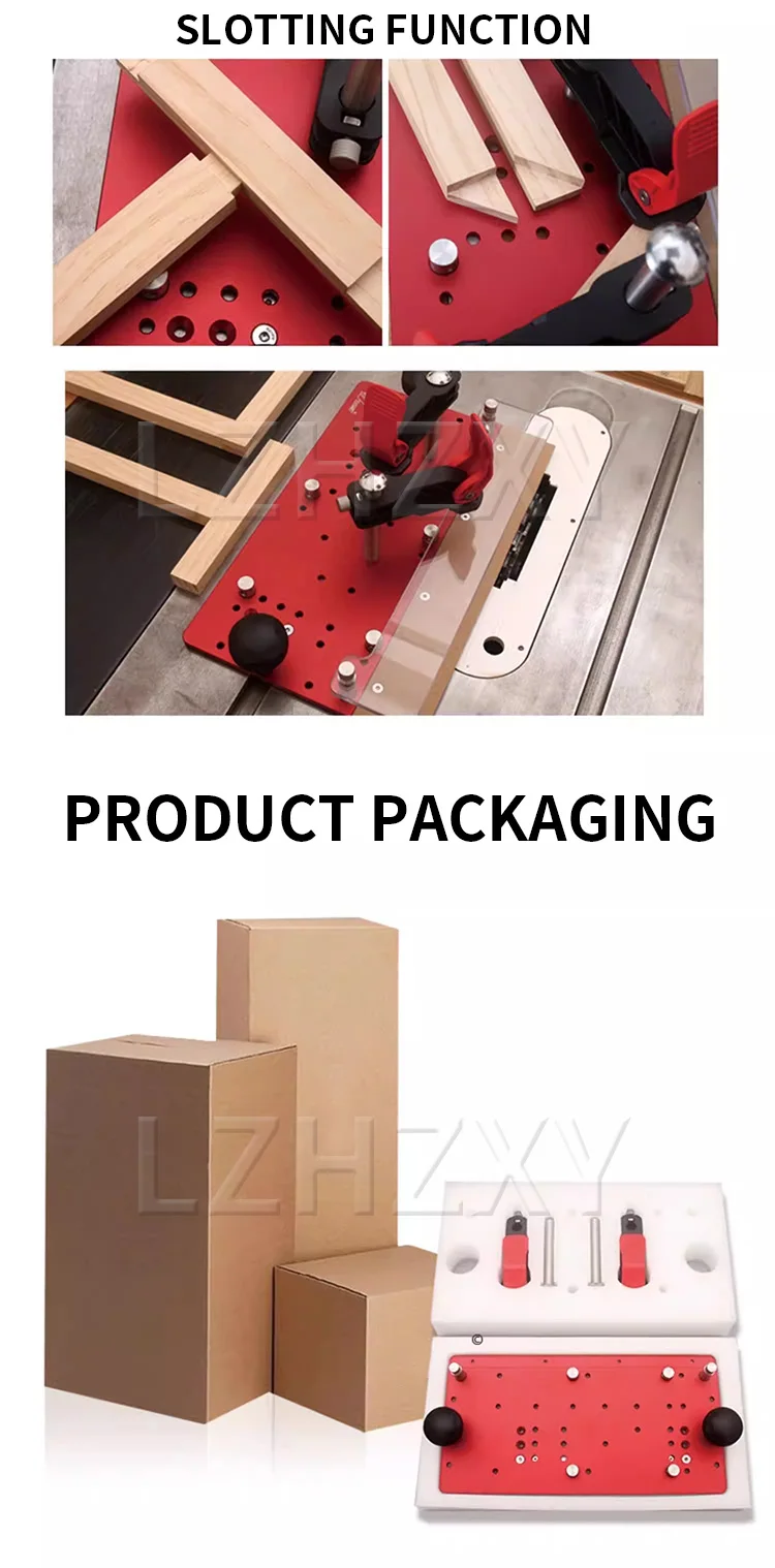Inverted Carving Machine/Table Saw Push Block Guide Rail Planing Slide Woodworki