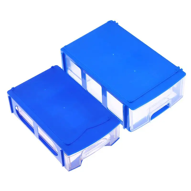 Boîte de rangement outils modélisme 2 tailles, empilable et transparente