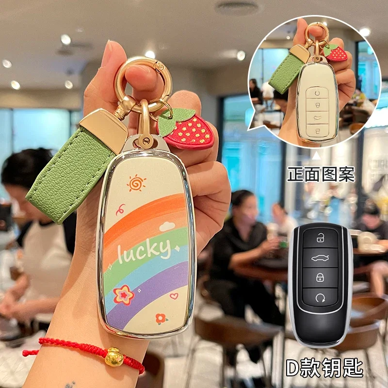 

Чехол для автомобильного пульта дистанционного управления из ТПУ с 4 кнопками для Omoda 5 2023 для Chery Tiggo 8 Pro Tiggo 8 Plus, новые аксессуары для ключей 5 plus 7Pro