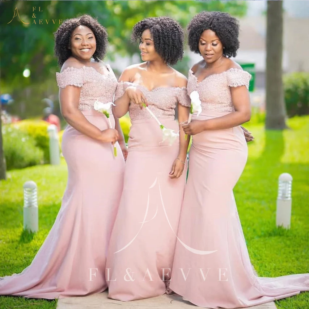 

Blush Lace Bridesmaid Dresses for Bridesmaids Dress Off the Shoulder Wedding Guest Woman Dress for Wedding Party Formal Robe