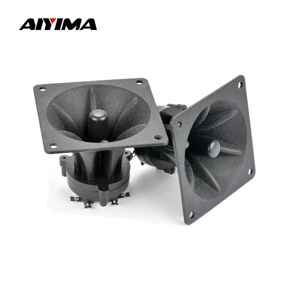 Tweeters 85MM Piezoelectric Tweeter Loudspeaker 150W Ceramic Buzzer Treble Square Audio Speaker 2Pcs audio speakers tweeter speaker