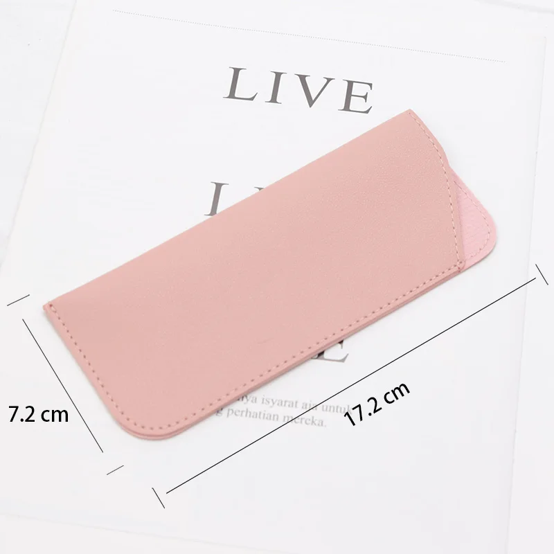 1Pcs Solid Color Glasses Bag Protective Sunglasses Cover Case Box Reading Eyeglasses Pouch Eyewear Protector Case Accessories
