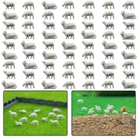 10Pcs 1:150 Model Sheep White Farm Animals Sheep HO Scale Model For Train Doll House Room Box Farm Animals Model 1