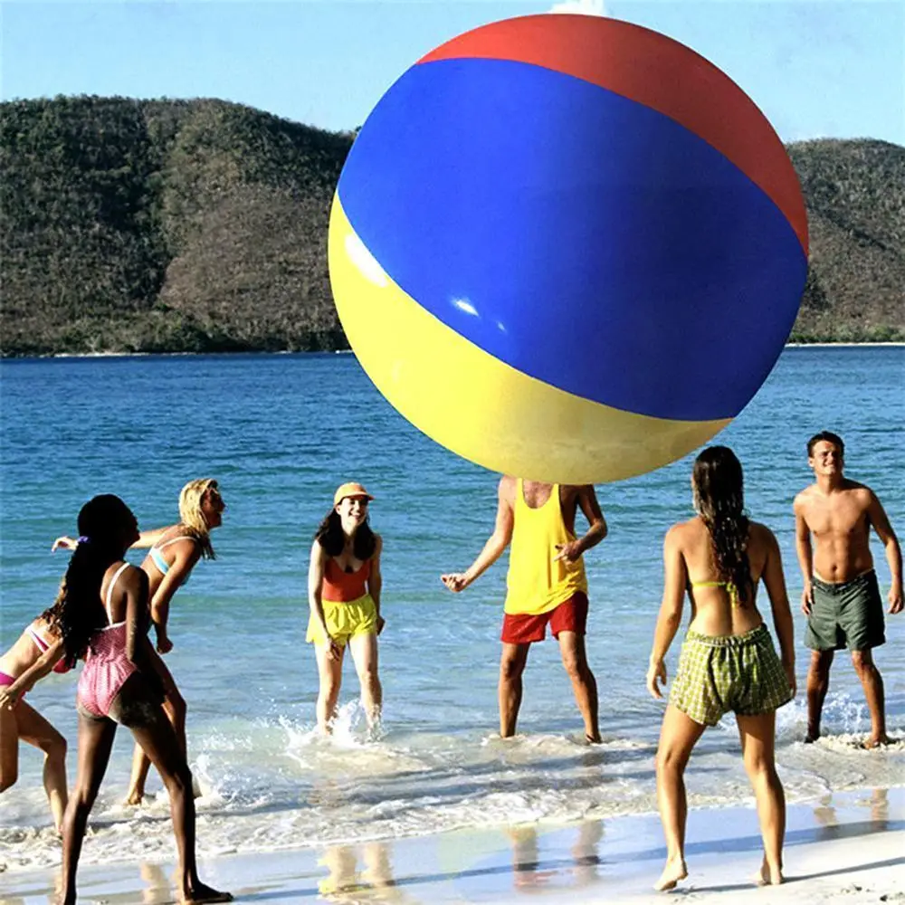 100/150cm Giant for Kids Adults Kids Toys PVC Balloons Swimming Pool Play Inflatable Beach Ball Water Game Balloon 3