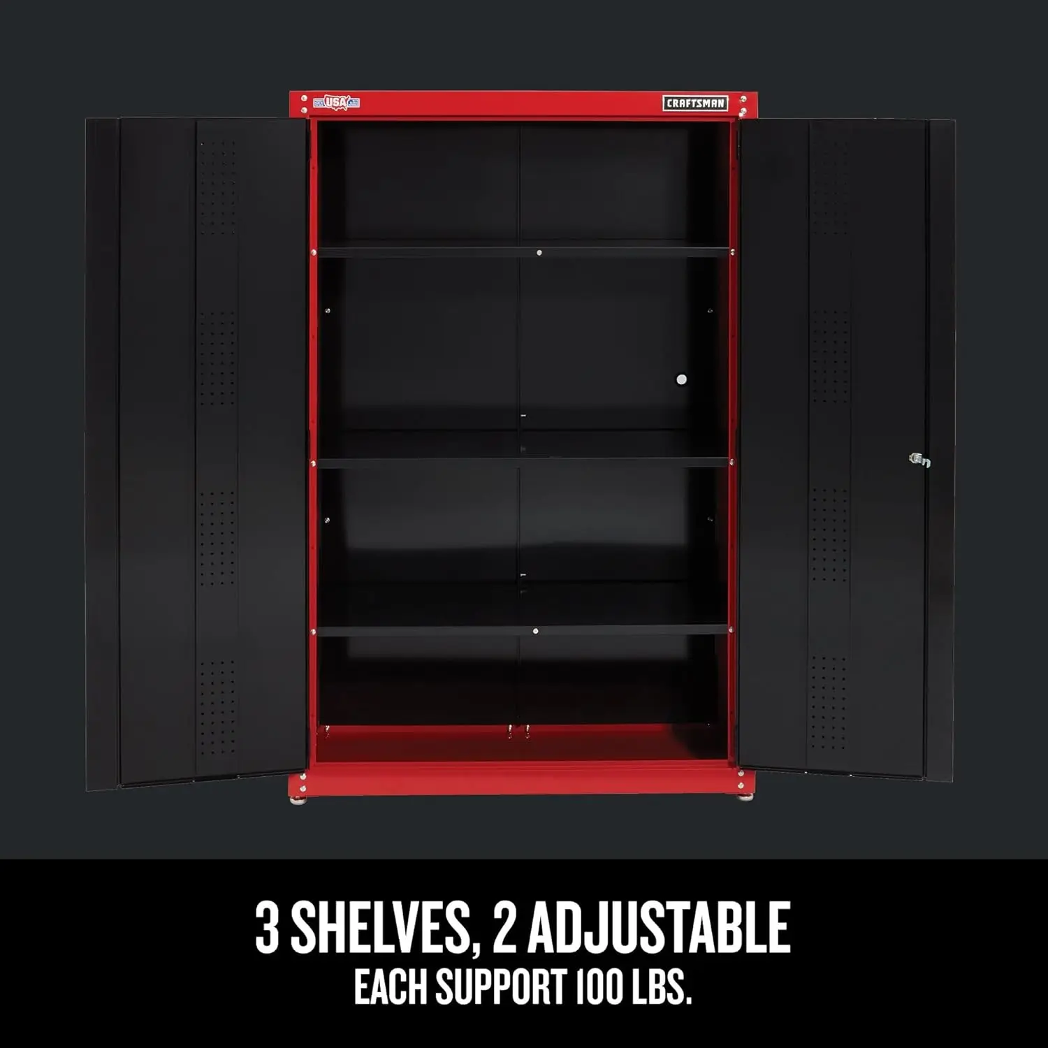 Tool Chest, Garage Cabinet, Tool Storage, 48x74x18-Inch (CMST24800RB) 5