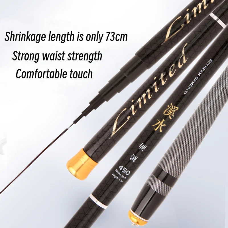 SIECHI Super Light Hard Carbon Fiber Hand Fishing Pole Telescopic Fishing Rod 2.7m 3.6m 3.9m 4.5m 5.4m 6.3m 7.2m 8m 9m 10m Stream Rod I.461555358