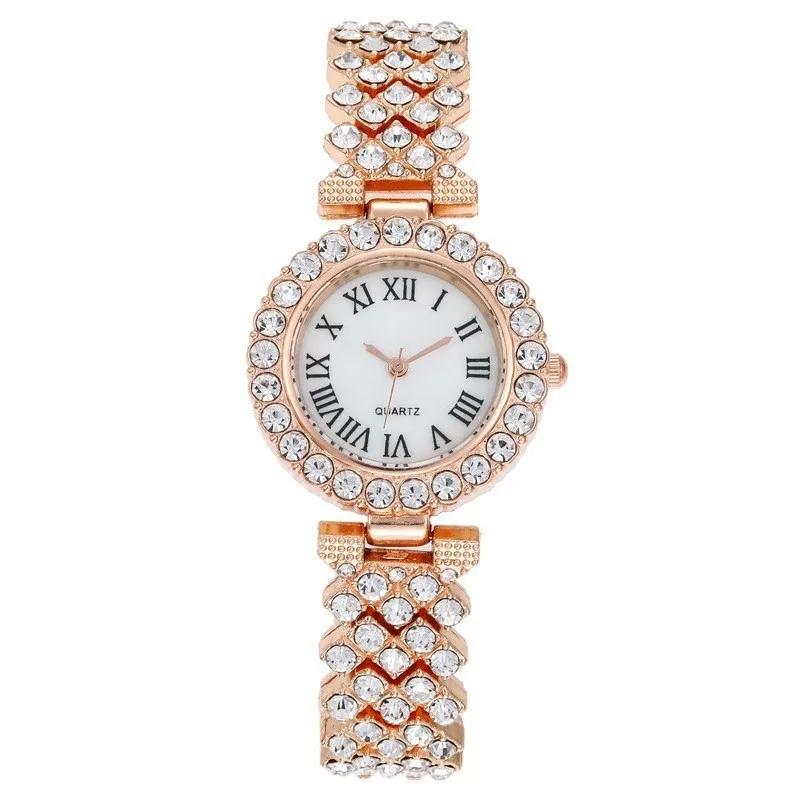 Women's Diamond Quartz Watch Elegant Fashion Ladies' Timepiece with Sparkling Quartz Movement