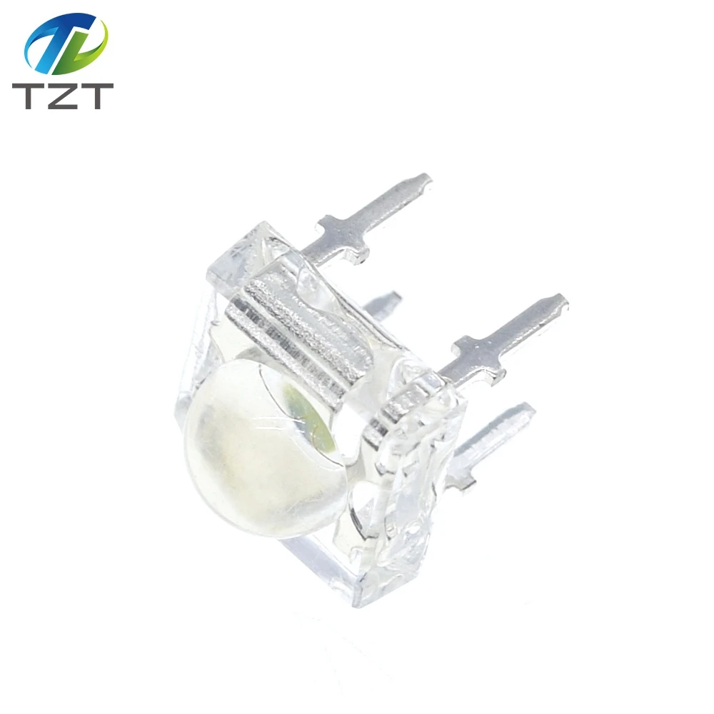 10Pcs 5mm LED Diode White Red Green Amber Clear 4-pins Piranha