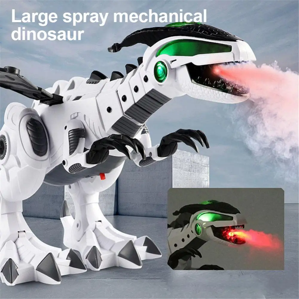 

Electric Walking Dragon Roaring Toy LED Fire Breathing Water Spray Dinosaur