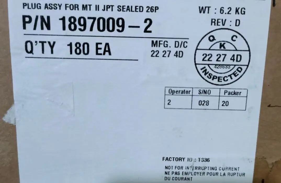 

Connectors 1897009-2 housings terminals sockets header crimp Original parts