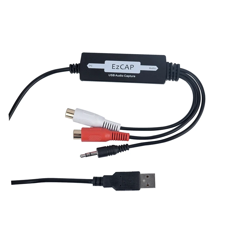 216 USB Audio Capture Grabber Card Cassette To CD/MP3 Converter WMA WAVE Recorde