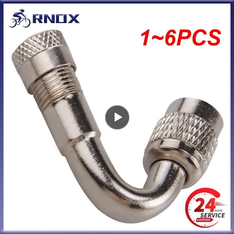 

Латунный клапан для автомобильных и мотоциклетных шин, удлинительная трубка 90 градусов, металлический удлинитель клапана, надувная насадка, 1 ~ 6 шт.