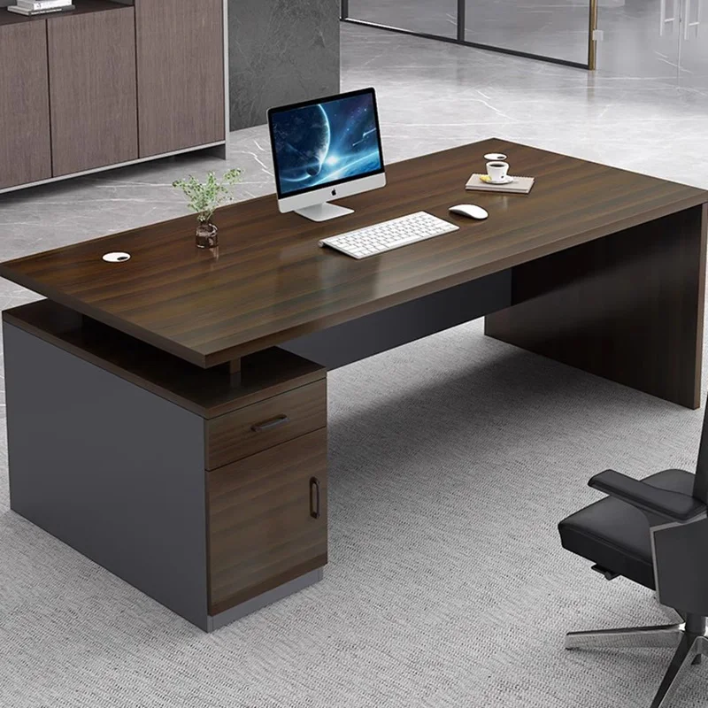 

Nordic Desk Executive Storage Modern Coffee Standing Desk Corner Escritorio Plegable De Pared Study Desk Table Furniture