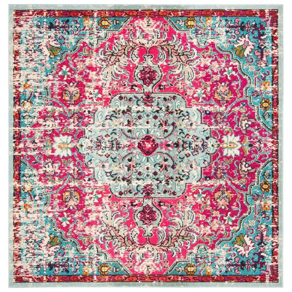 

Madison Joandra Vintage Floral Area Rug Room Decor Fuchsia/Teal Bedrooom Carpet Square Freight Free Decoration Home Textile