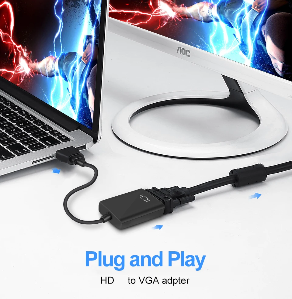 HDMI-ȣȯ VGA  ̺ ȯ -Ƴα , PC Ʈ  ̾ TVBox PS4 HDTV 