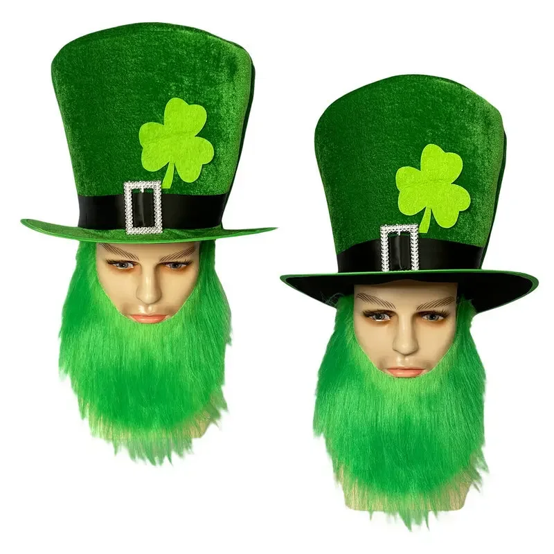Irish Hat High Cap Beard Dressing St Patricks Day Irish Gift Traditional Celebration