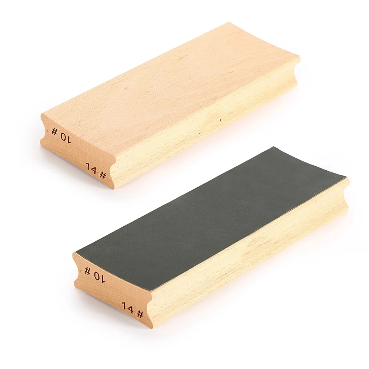 BAAU 12 &16 Dual-Purpose Guitar Fretboard Radius Sanding Block, Fret Fretboard Leveling Sanding Block + Paper