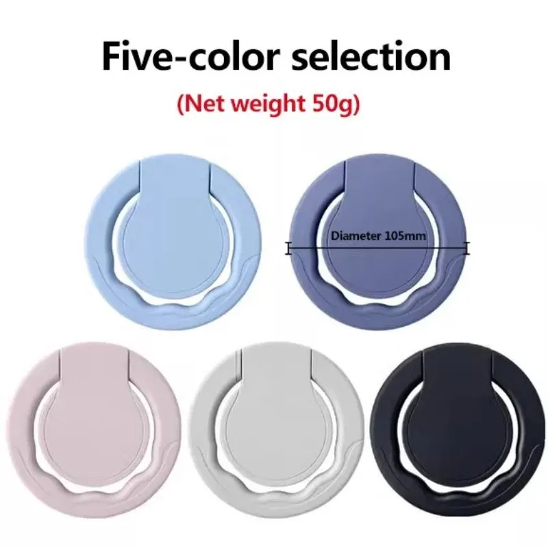 Rotating Plastic Tablet Stand Holder with Reusable Adhesive