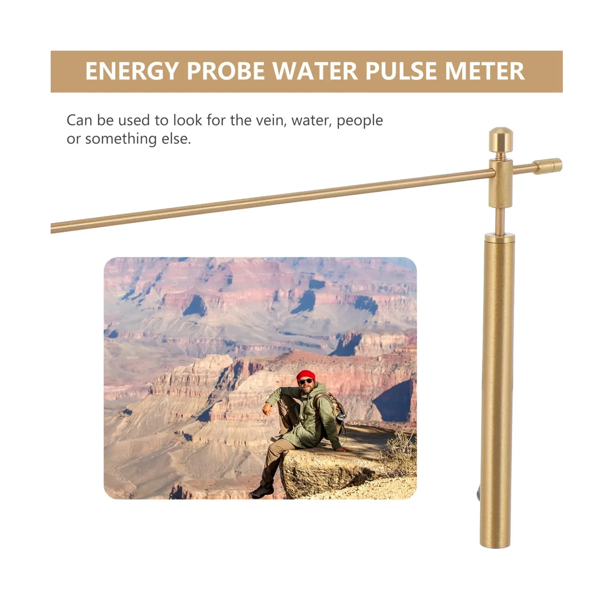 Copper Dowsing Rods Copper Dowsing Rod,Tool Retractable for Divining Water Treasure Buried Items Retractable Dowsing Rod 4