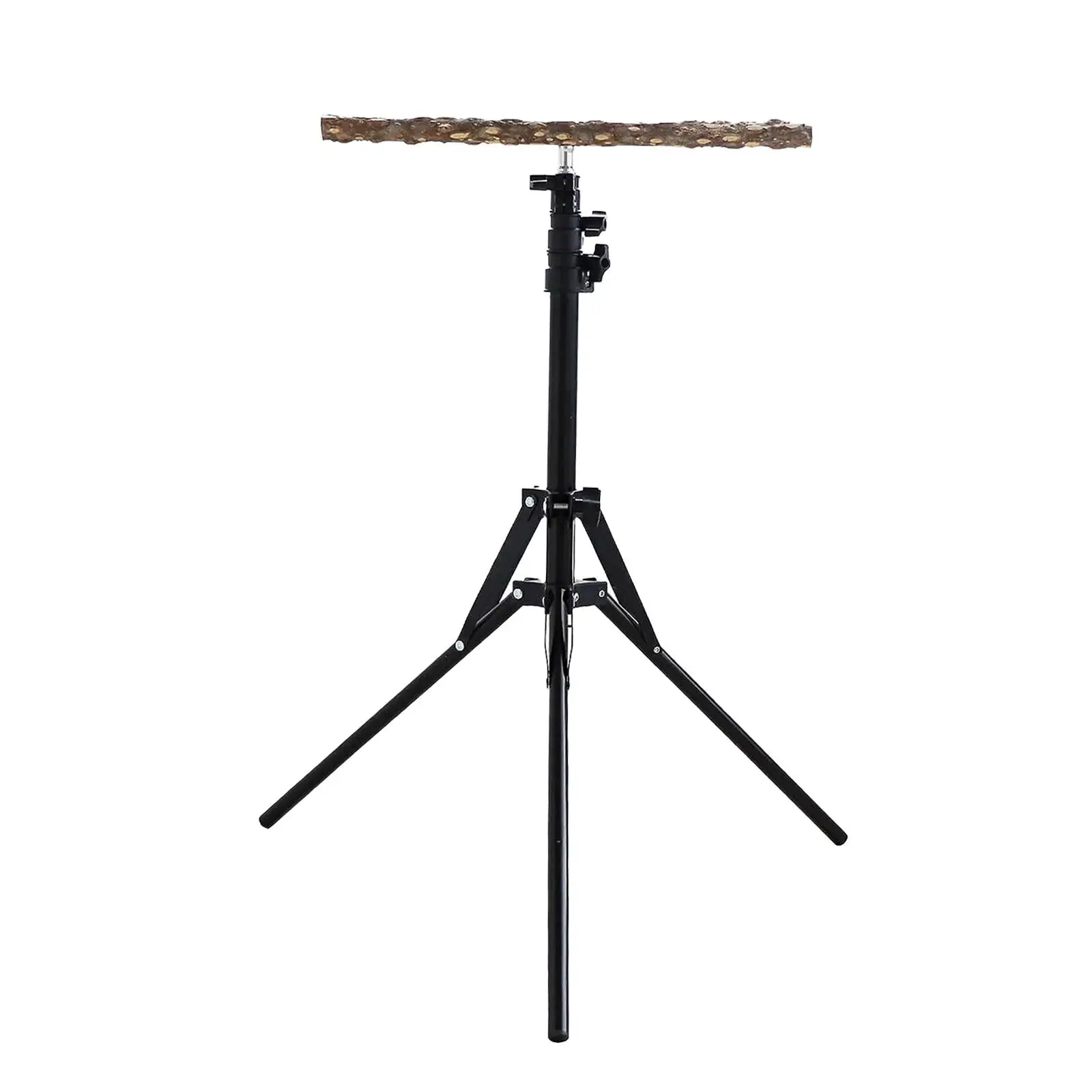 Bird Perch Stand Parrot Perch Wood Height Adjustable for Pet Birds