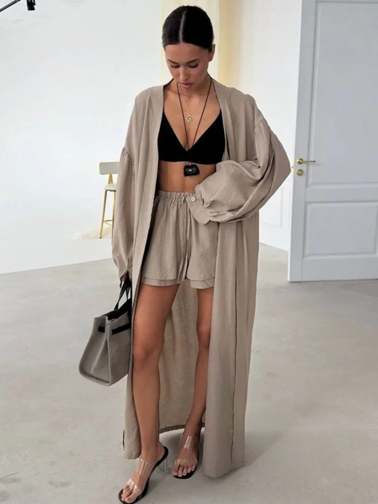 Wmstar Two Piece Set Women Wholesale Woman 2025 Summer New Design V Neck Loose Lace Top Wide Leg Long Pants Outfits Fancy Club