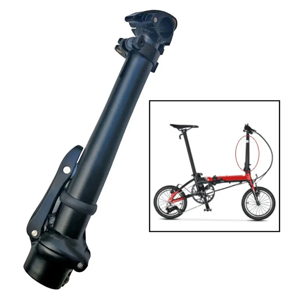 Folding Bike Stem Riser Quick Release Adjustable Stem Handlebar Telescoping Stems Bike Accessories Replacements for Bicycle