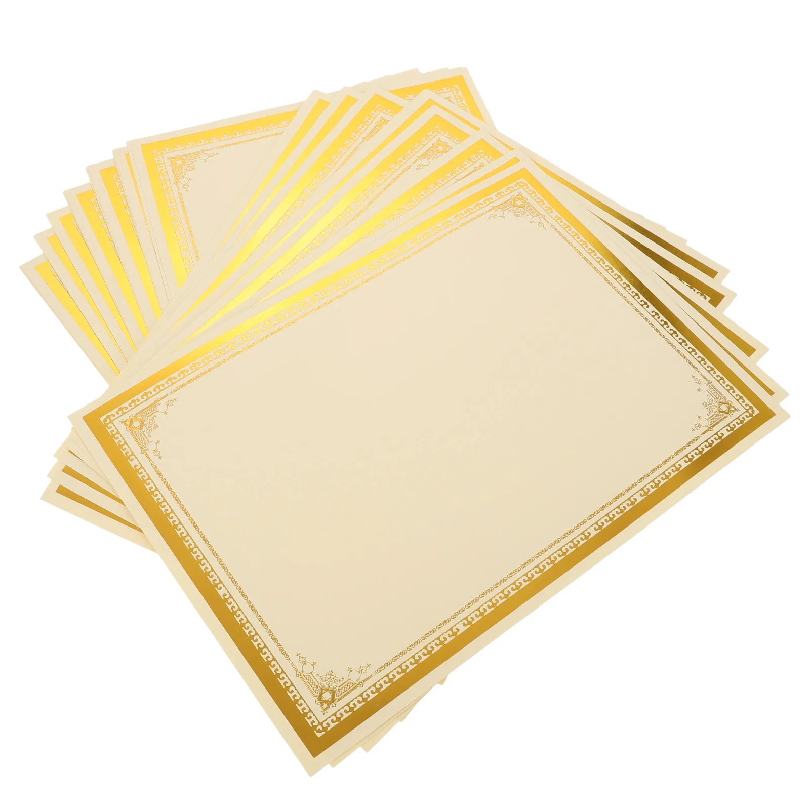 30Pcs 빈 A4 인증서 용지 졸업 수상 인증서 용지 학교 사무실 학위증 인쇄 인증서