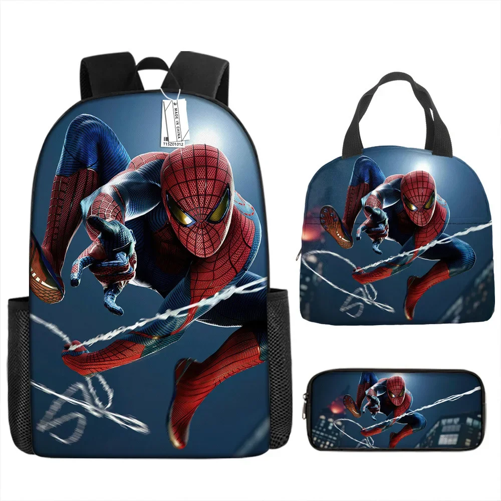 

3PC-SET New Spider-Man Across The Universe Backpack Elementary School Bag Children’s Lunch Bag Pencil Bag Children’s Best Gift