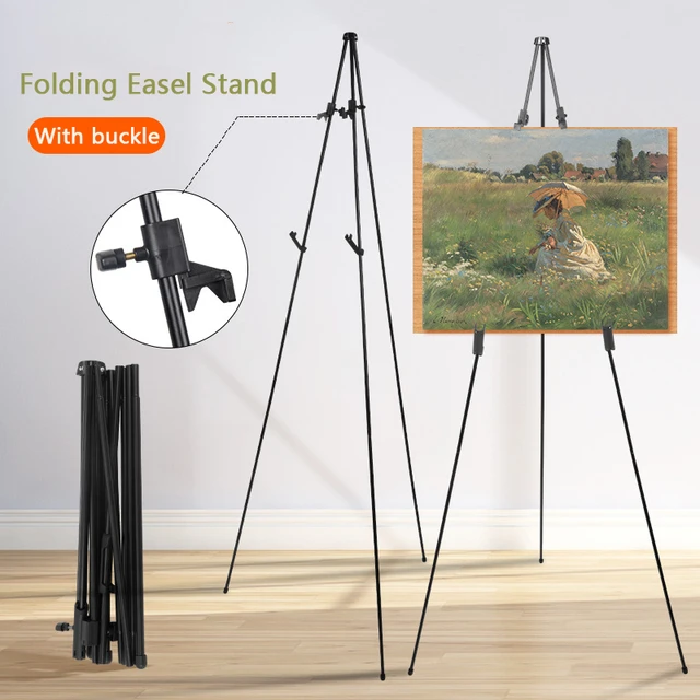 Tripod Display Easel Stand Artist Easel Metal Collapsible Art Drawing  Easels Portable Foldable Easel for Sign, Poster, Photo - AliExpress