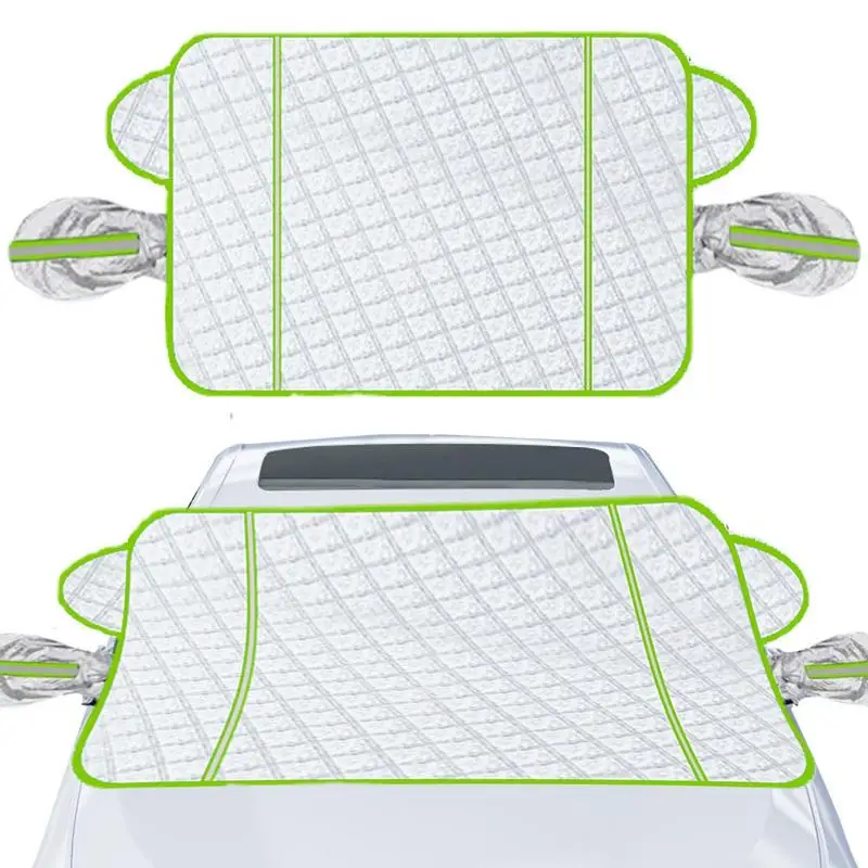 

Snow Windshield Cover Anti Frost Windshield Cover With With 5 Magnets Waterproof Front Windshield Cover With Rearview Mirror