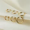 14K Gold Filled Hoop Earrings Modern Jewelry Minimalism Boho Brincos Gift Vintage Pendientes Oorbellen Earrings For Women 3