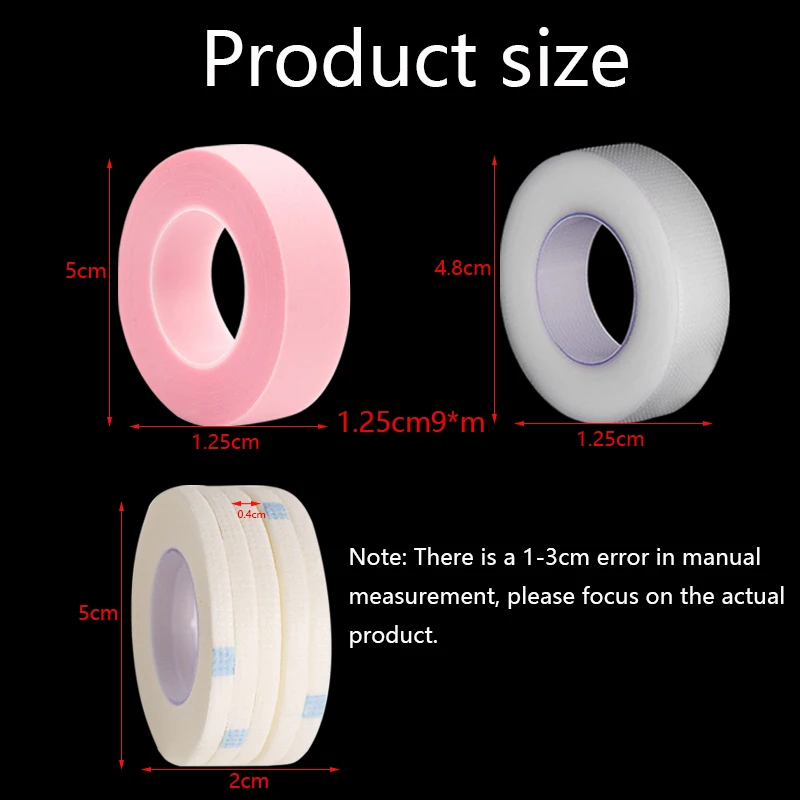 1/5pcs Micropore Lash Tape Breathable Medical Paper Tapes Eyelash Extension Patch PE Non-woven Cloth Adhesive Lashes Makeup Tool