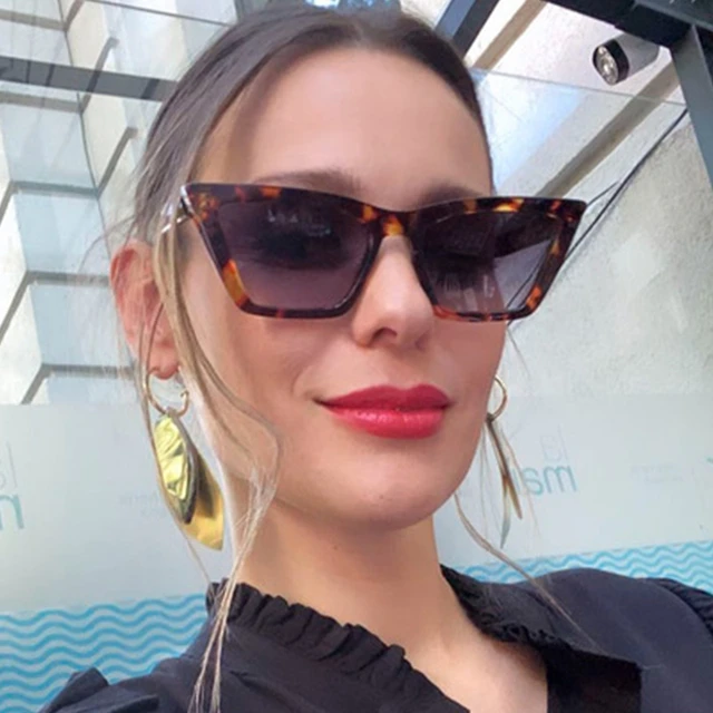 Gafas de sol de ojo de gato Vintage para mujer, gafas de moda de moda para  mujer, gafas de sol de diseño de marca de lujo, gafas de sol para mujer 