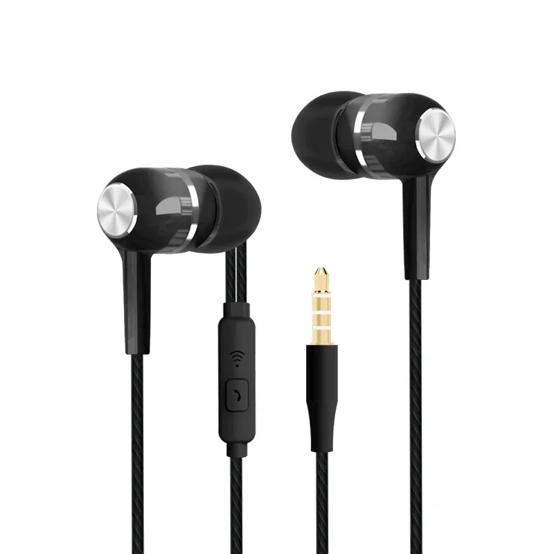 1-4pcs  Wired Headphones Sport Earbuds with Bass 3 5 Jack Phone Earphones Stereo Headset with Mic volume control Music Earphones