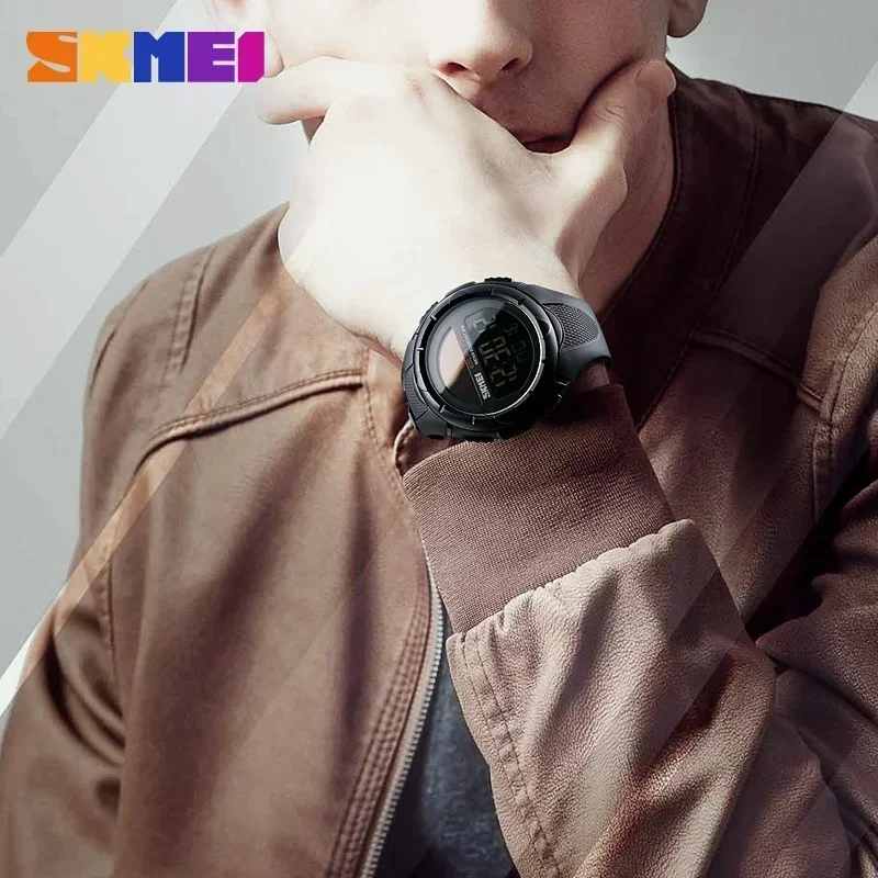 SKMEI 1405 Sport Digital Mens Wristwatches Solar For Power Enviormentally Alarm Male Clock reloj hombre Men Luminous Watches 3