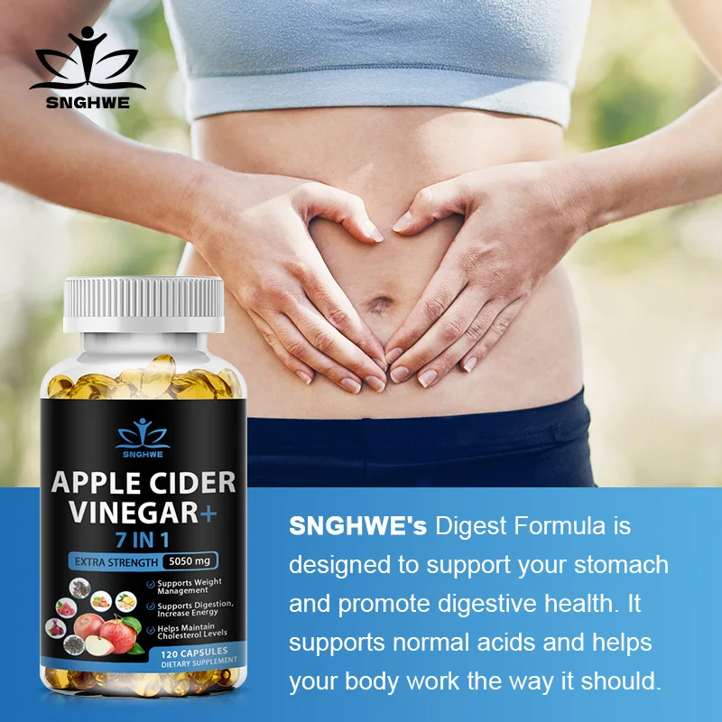 Malic Acid Apple Cider Vinegar for Weight Loss, Detoxification, Digestion, Fat Burning, Appetite Control, Immunity Boost Diet images - 6