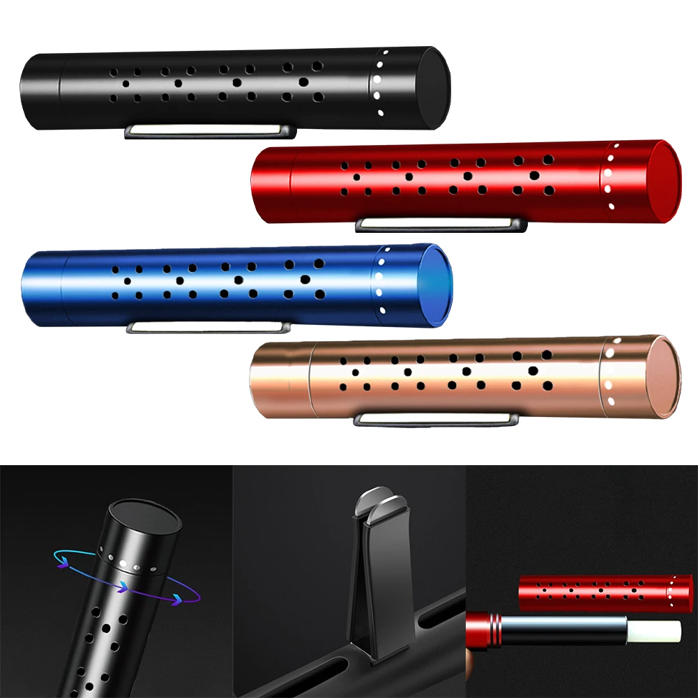 

Автомобильный ароматизатор, зажим для вентиляционного отверстия, цилиндрический эфирный масляный автомобильный диффузор, зажим для вентиляции с 5 запасными стержнями для автомобиля, офиса, кухни