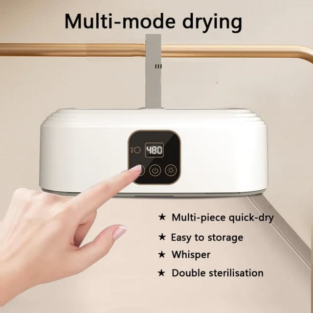 Portable dryer-with remote control dryer-for travel, RV,, apartment-the dryer dries quickly and efficiently, easy to use and sto 5