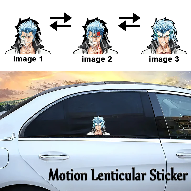 

BLEACH Grimmjow Jaegerjaques Motion Stickers Anime Waterproof Decals for Car, Laptop,Refrigerator,Suitcase,Wall,Etc Toy Gift