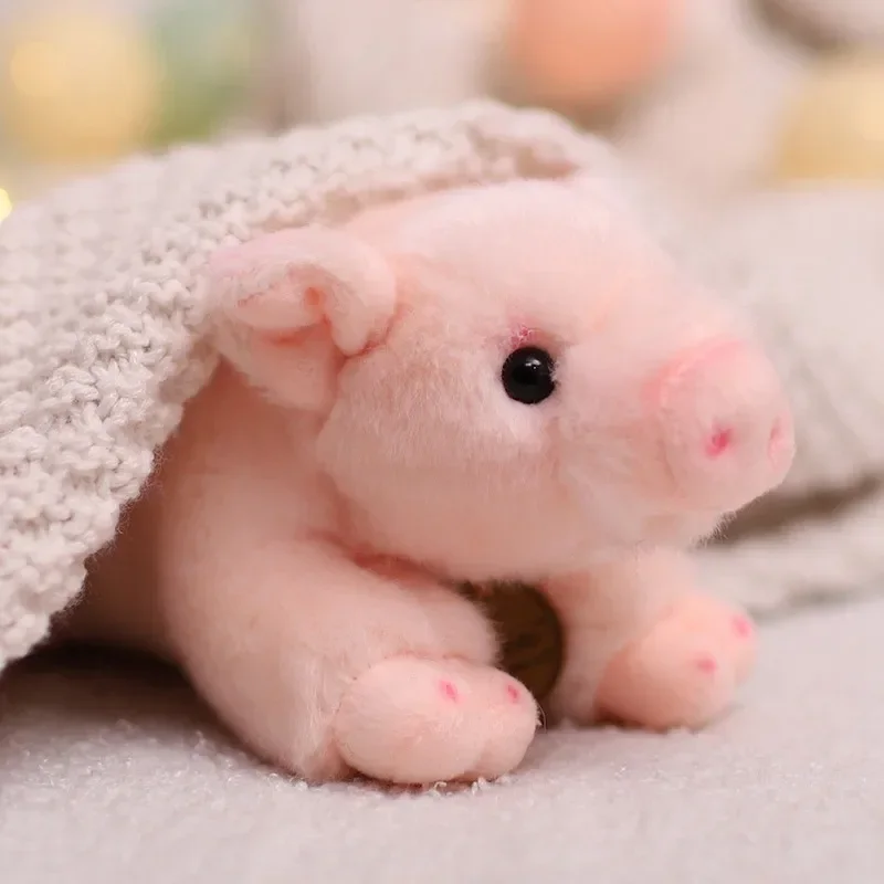 Lifelike Pig Plush Toy Soft Stuffed Animal Simulation Piggy Doll Cute Birthday Gift for Girls And Boys