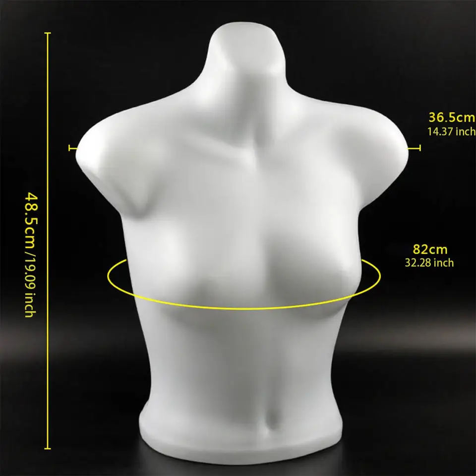 Emiif Aufblasbare Schaufensterpuppe Damen - Unterwäsche Display Torso 42cm Für Boutiquen