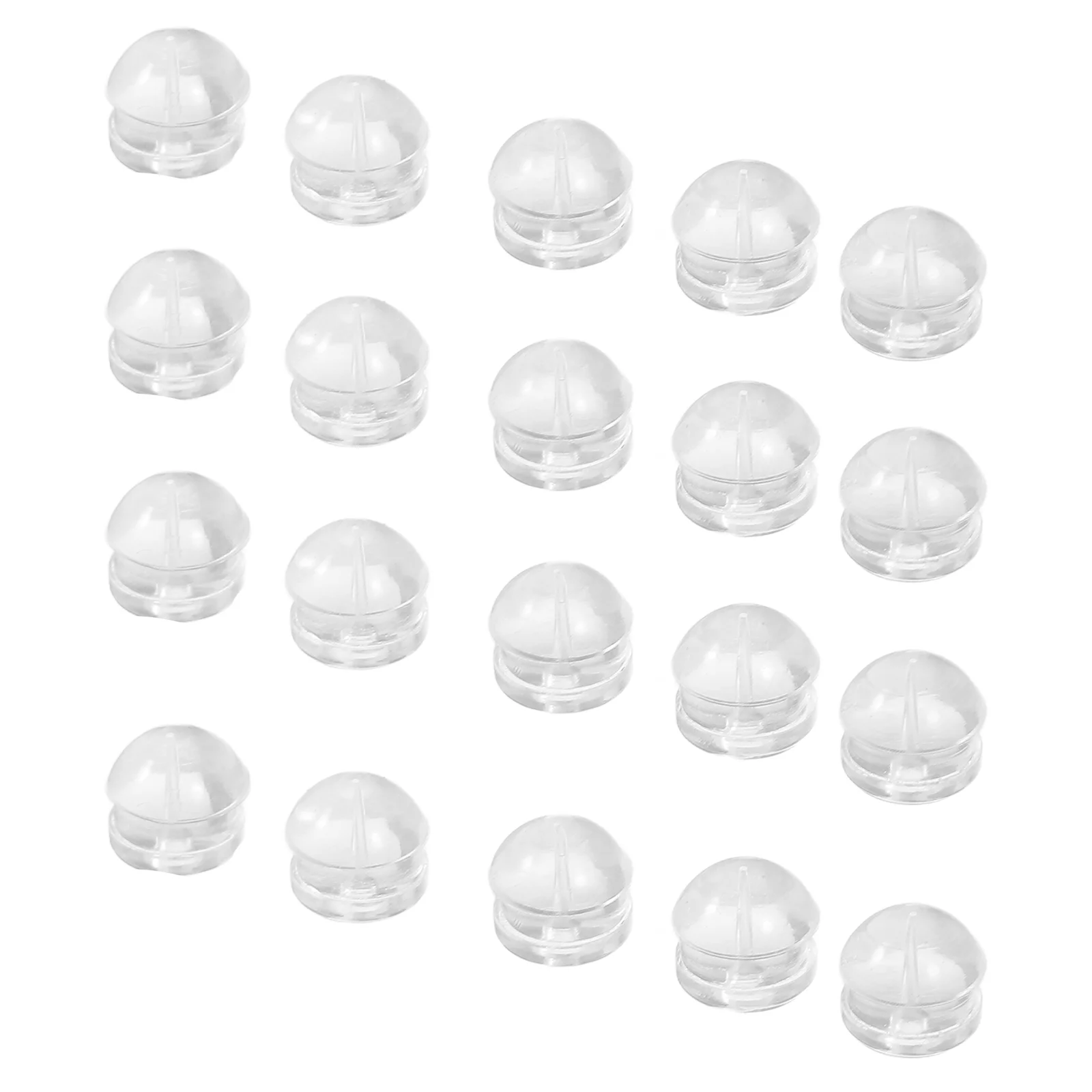 

100 Pcs Silicone Earrings Backs for Studs DIY Plug Heavy Safety Stoppers Simple Style Accessories