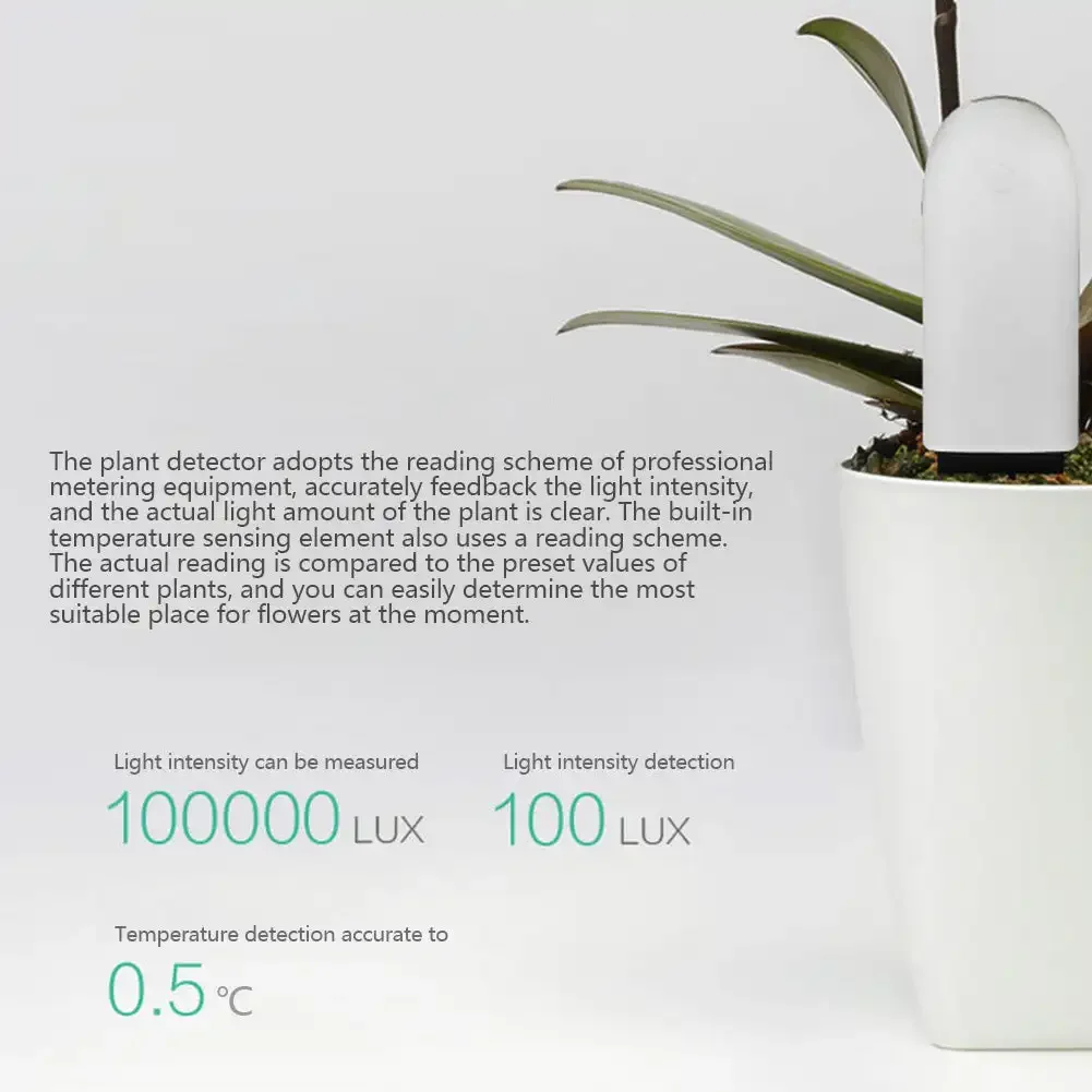 Smart Plant Sensor Flower Care Detector Smart Plant Flora Monitor Grass Soil Water Fertility Smart Tester Garden Flower Monitor For Xiaomi MIjia