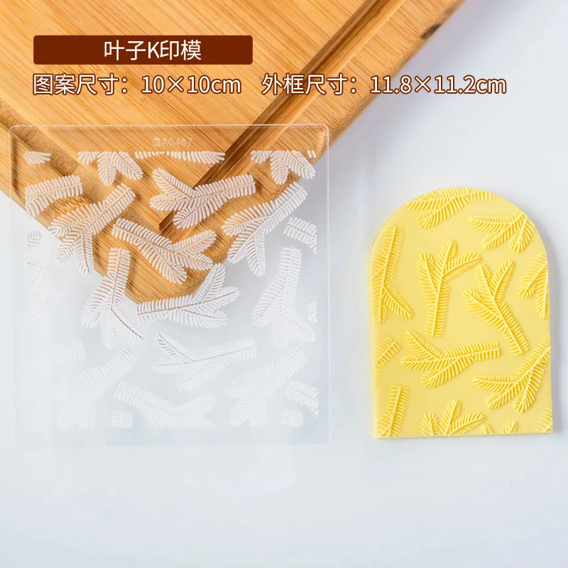 Plant Flower Acrylic Cookie Embosser Cake Design Pastry and Bakery Tool Biscuit Cake Decorating Accessories Embossing Die Stamp 