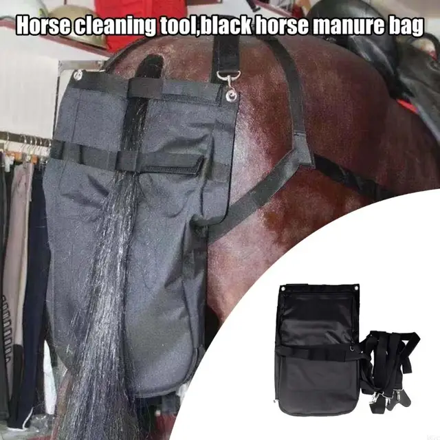 652F Horse Poop Catcher Easy to Use Horse Waste Collector Horse Manures Bag Equine Manures Bag for Clean Street & Landscaping 2