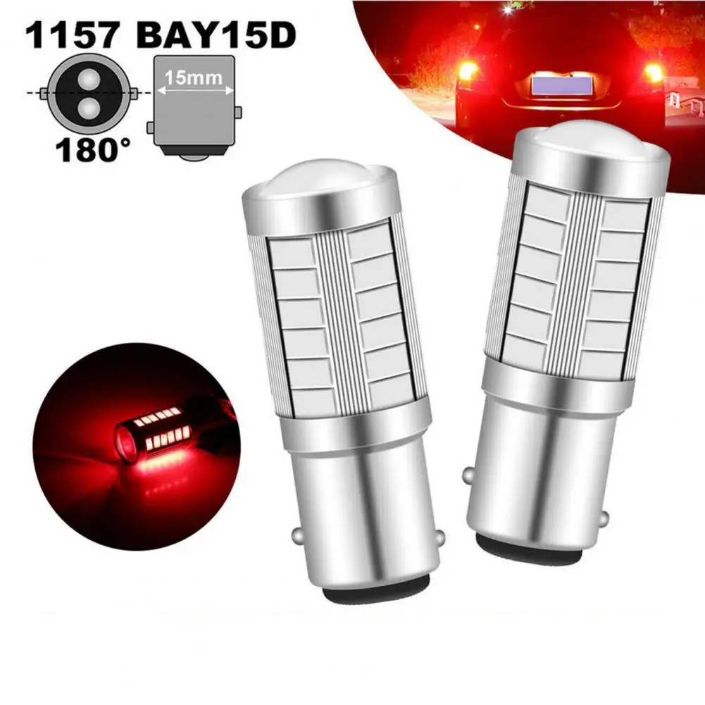 2Pcs 1157 BAY15D Car Brake Light High Brightness Wide Angle Waterproof