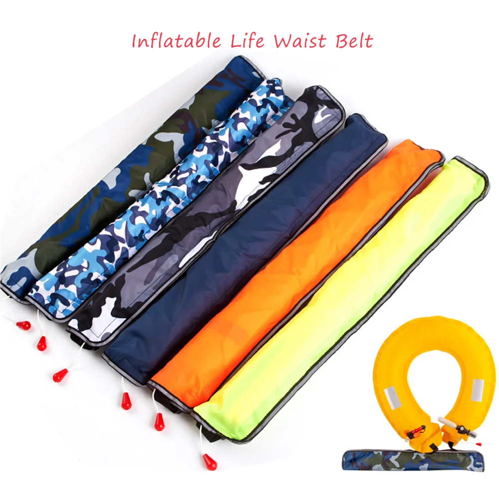 PFD Automatic Inflatable Life-saving Belt 100N Life Vest Self-inflatable Swimmer Round Buoys Rafting Safety Boating Lifejacket