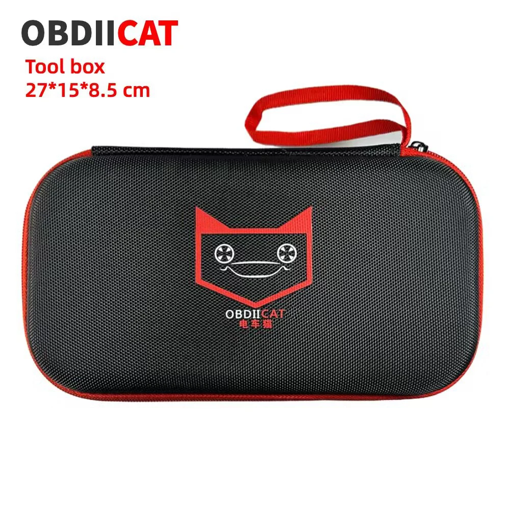 OBDIICAT 빅 사이즈 운반 상자 플라스틱 밀폐 케이스, 점프 부스터 안전 장비 도구 상자, 점프 스타터용 여행 가방