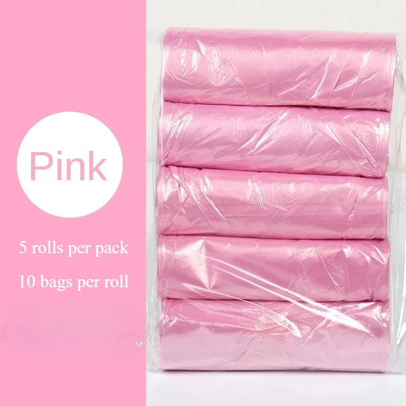 5 גלילים לחבילה שקיות זבל לשימוש בבית שקיות זבל קטנות לאחסון במטבח שקיות זבל לניקוי שקיות פלסטיק